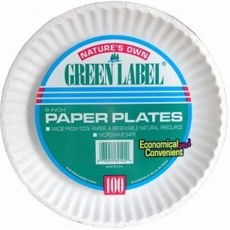 L-7 9 inch Paper Plate (100x12/case) Year-Round Use Only