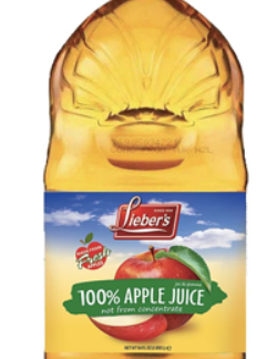 A-6 **LIEBERS** Apple Juice 64oz (8 per Case)